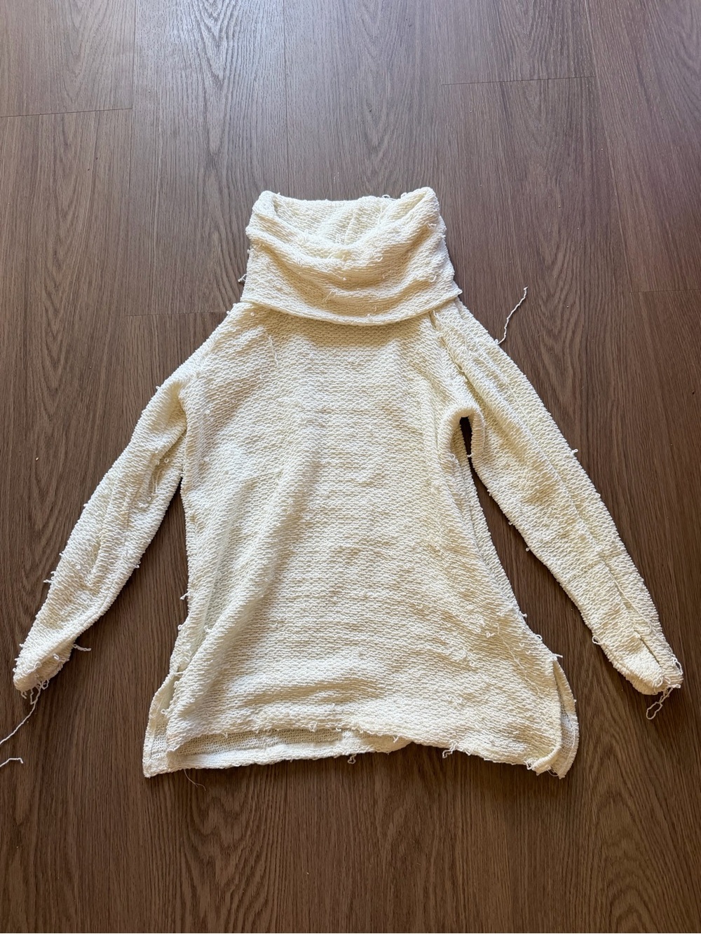 Wrangler Cream Cowl Neck Women's Sweater